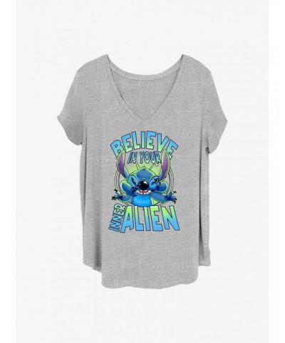 Disney Lilo & Stitch Inner Alien Girls T-Shirt Plus Size $7.63 T-Shirts