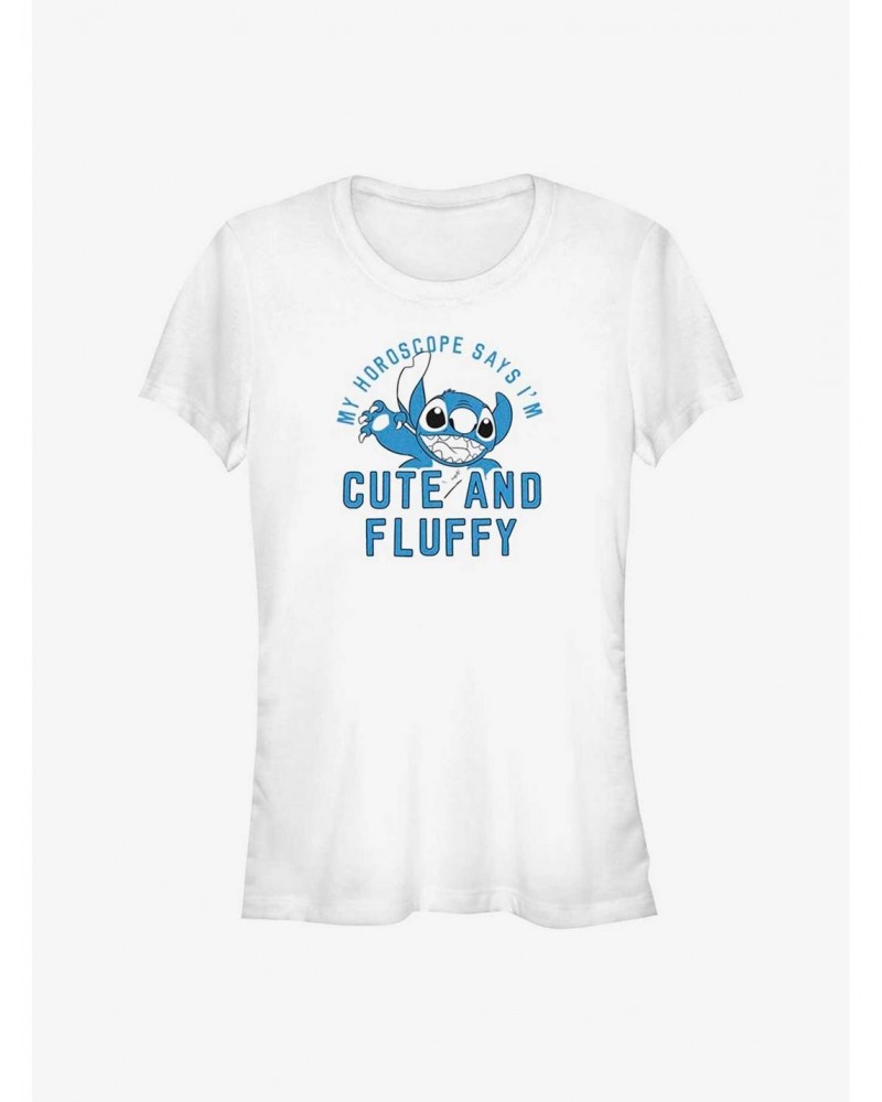 Dsny Lilo Stch Fluffy Horoscope Girls T-Shirt $7.17 T-Shirts