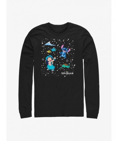 Disney Lilo & Stitch Constellation Long-Sleeve T-Shirt $8.95 T-Shirts