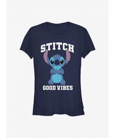 Dsny Lilo Stch Stitch Good Vibes Girls T-Shirt $9.16 T-Shirts