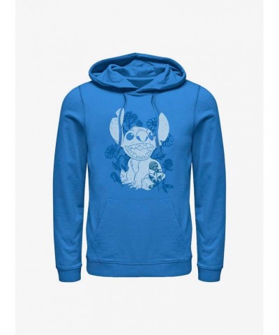 Disney Lilo & Stitch Floral Sketch Hoodie $11.49 Hoodies