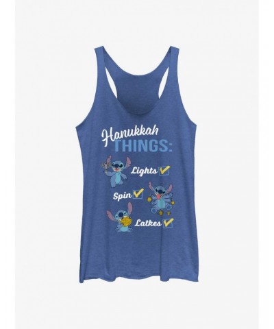 Disney Lilo & Stitch Hanukkah List Girls Tank $10.36 Tanks