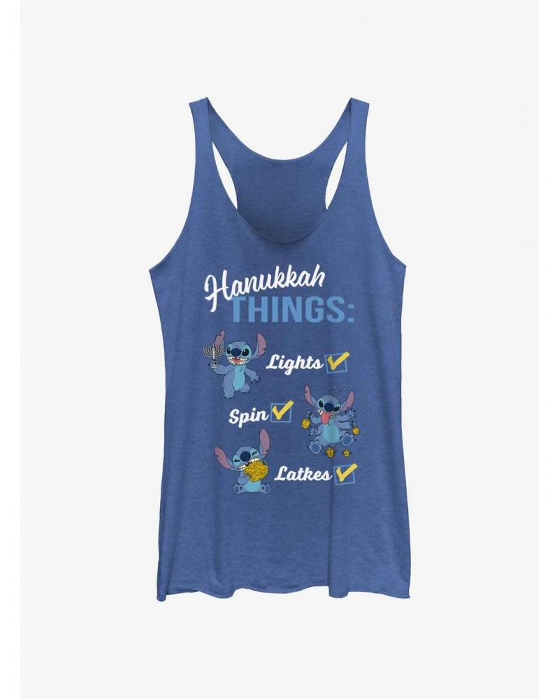 Disney Lilo & Stitch Hanukkah List Girls Tank $10.36 Tanks