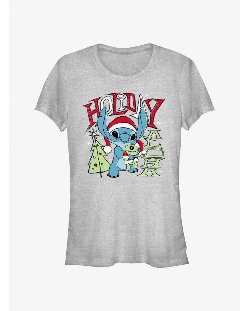 Disney Lilo & Stitch Holiday Aloha Girls T-Shirt $9.76 T-Shirts