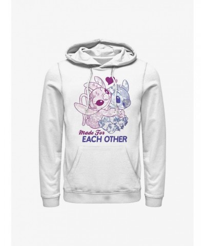 Disney Lilo & Stitch Made For Eachother Hoodie $16.52 Hoodies