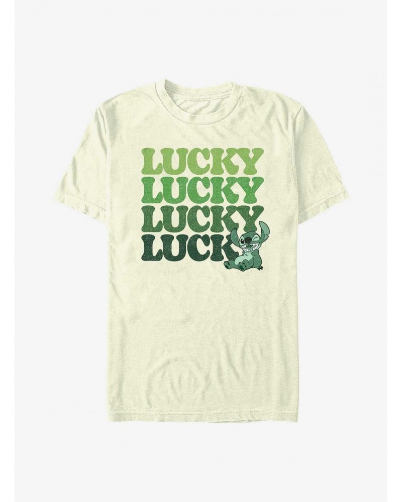 Disney Lilo & Stitch Lucky Stitch Stack T-Shirt $9.37 T-Shirts