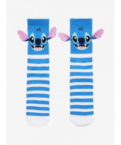 Disney Lilo & Stitch Stripe 3D Stitch Crew Socks $2.63 Socks