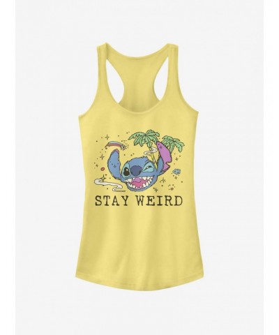 Disney Lilo & Stitch Trippy Stitch Girls Tank $9.96 Tanks