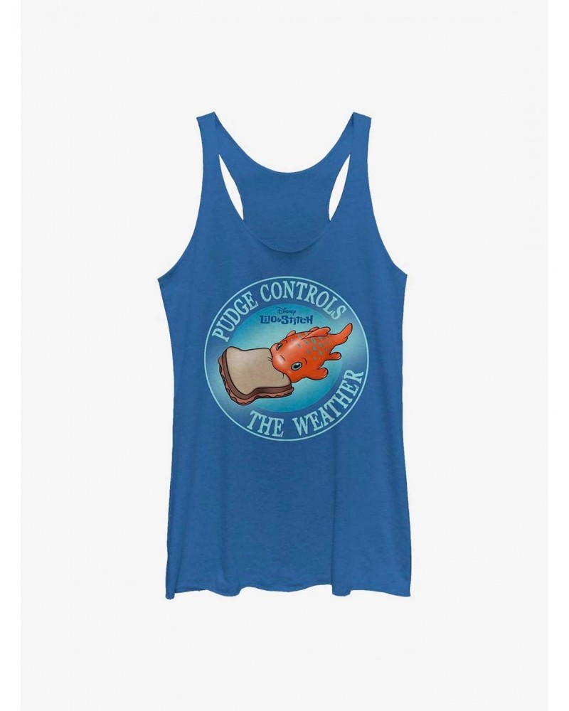 Disney Lilo & Stitch Pudge Controls The Weather Girls Tank $7.46 Tanks