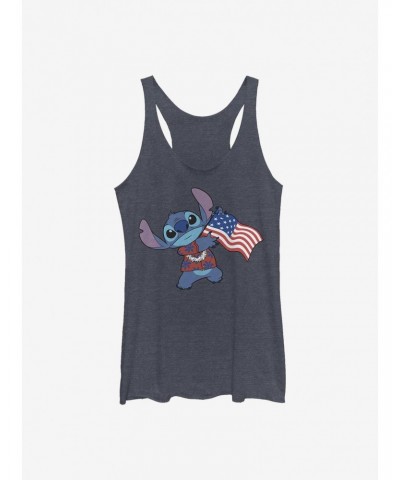 Disney Lilo & Stitch Tropical Stitch Flag Girls Tank $6.63 Tanks