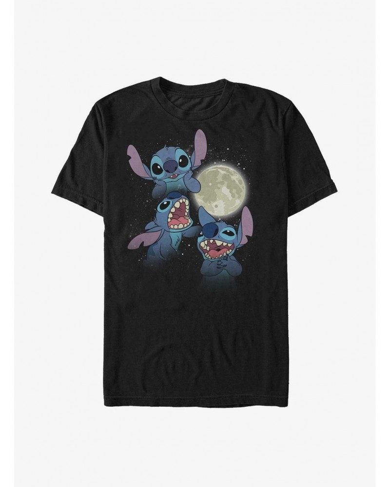 Disney Lilo & Stitch Howling Moon Stitch Extra Soft T-Shirt $9.57 T-Shirts