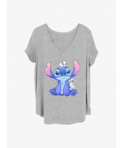 Disney Lilo & Stitch Cute Ducks Girls T-Shirt Plus Size $10.17 T-Shirts