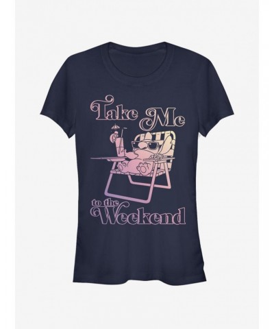 Disney Lilo & Stitch Weekend Stitch Girls T-Shirt $7.77 T-Shirts