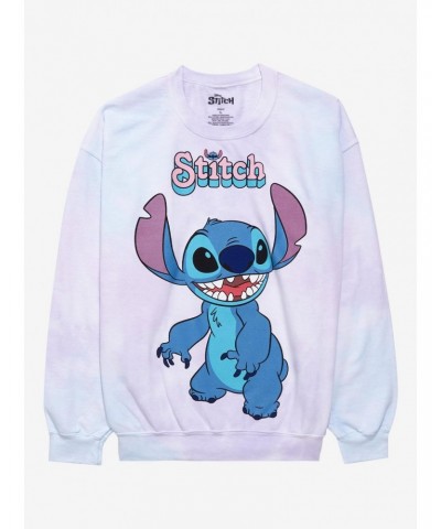 Disney Stitch Tie-Dye Girls Sweatshirt Plus Size $20.20 Sweatshirts