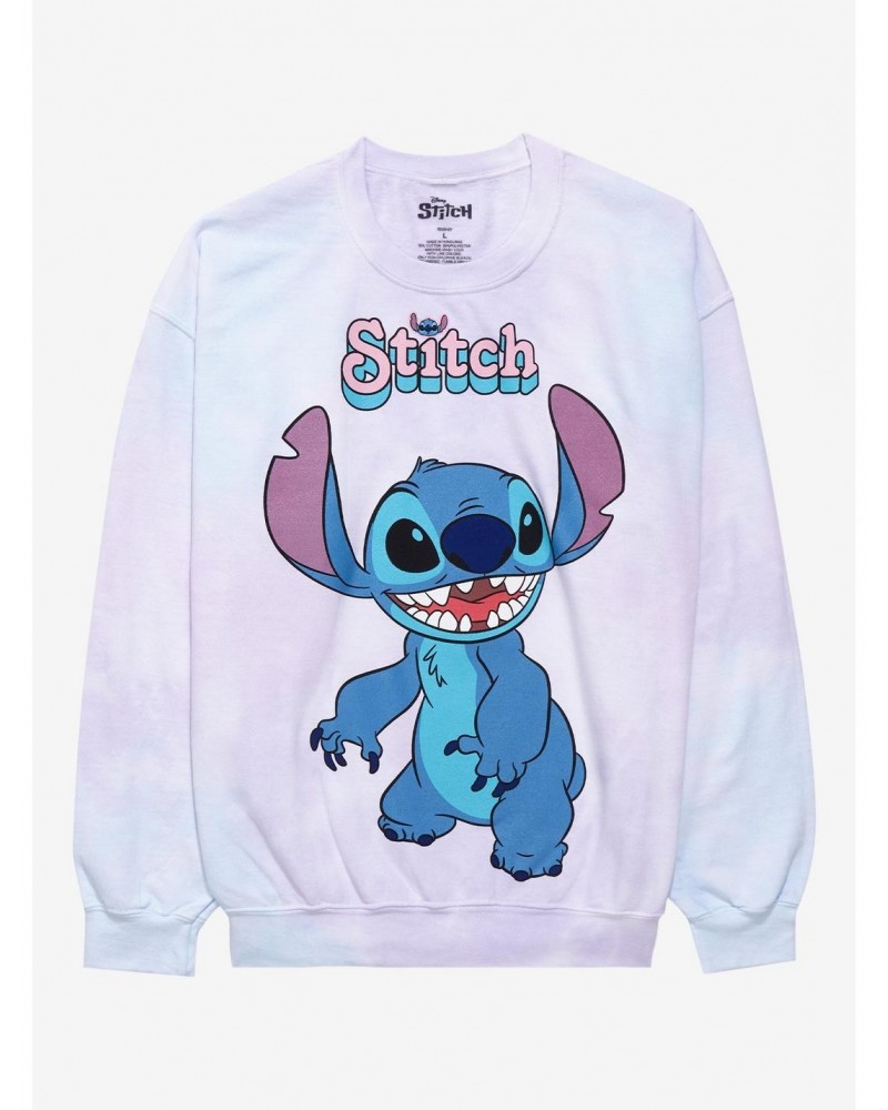 Disney Stitch Tie-Dye Girls Sweatshirt Plus Size $20.20 Sweatshirts