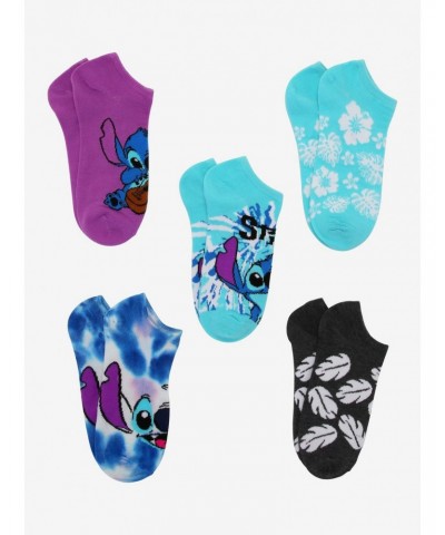 Disney Lilo & Stitch Tie-Dye No-Show Socks 5 Pair $4.05 Merchandises