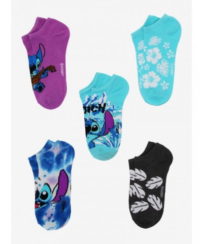 Disney Lilo & Stitch Tie-Dye No-Show Socks 5 Pair $4.05 Merchandises