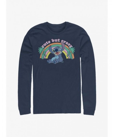 Disney Lilo & Stitch Cute But Crazy Long-Sleeve T-Shirt $10.00 T-Shirts