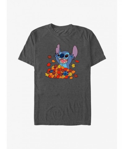 Disney Lilo & Stitch Leaf Pile T-Shirt $8.41 T-Shirts