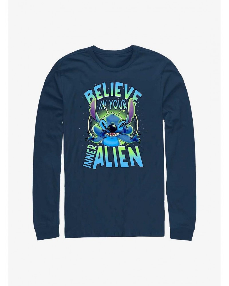 Disney Lilo & Stitch Inner Alien Long-Sleeve T-Shirt $8.16 T-Shirts