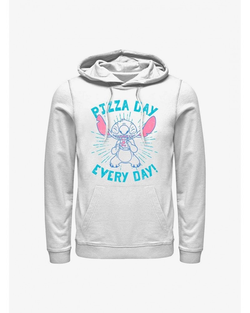 Disney Lilo & Stitch Pizza Day Every Day Hoodie $16.88 Hoodies