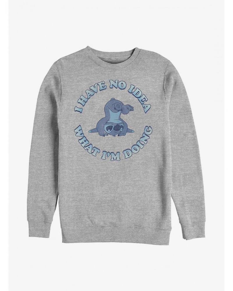 Disney Lilo & Stitch No Idea Crew Sweatshirt $12.10 Sweatshirts