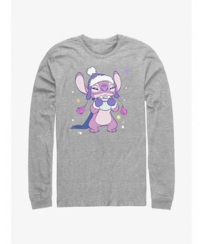 Disney Lilo & Stitch Cozy Angel Hot Cocoa Long-Sleeve T-Shirt $12.90 T-Shirts