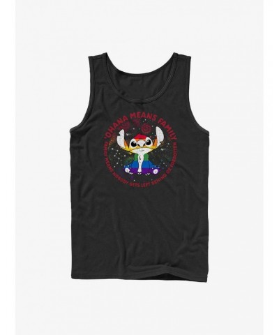 Disney Lilo And Stitch Ohana Means Family Rainbow Pride Tank Top $6.37 Tops