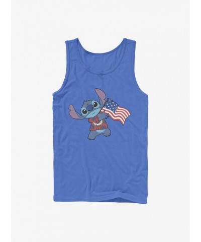 Disney Lilo & Stitch Tropic Stitch Flag Tank $8.57 Tanks