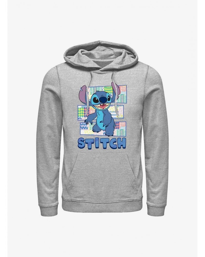 Disney Lilo & Stitch Pattern Stitch Hoodie $13.65 Hoodies