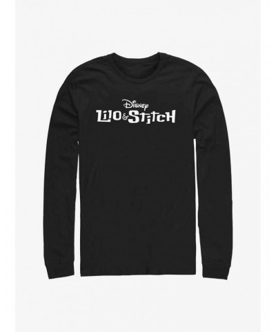 Disney Lilo & Stitch Logo Long Sleeve T-Shirt $10.26 T-Shirts