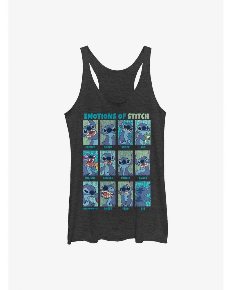 Disney Lilo & Stitch Emotions Of Stitch Girls Tank $9.53 Tanks