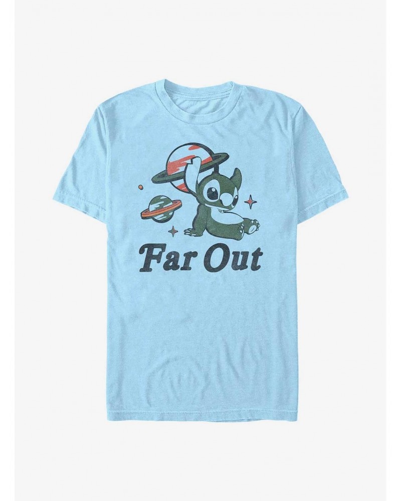 Disney Lilo & Stitch Far Out Stitch T-Shirt $8.22 T-Shirts