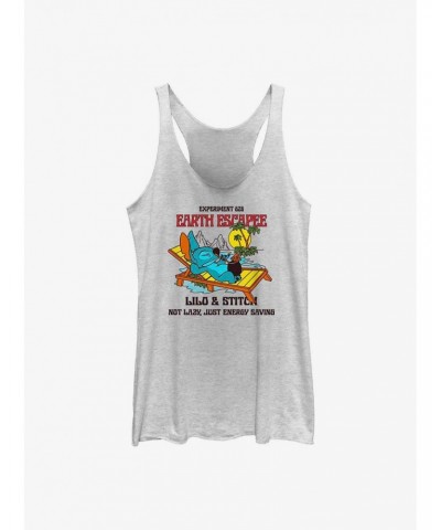 Dsny Lilo Stch Lazy Stitch Back Girls Raw Edge Tank $6.63 Tanks