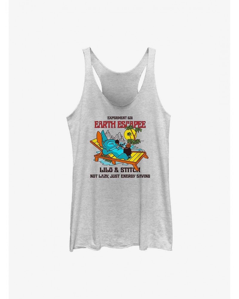 Dsny Lilo Stch Lazy Stitch Back Girls Raw Edge Tank $6.63 Tanks