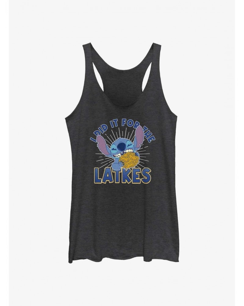 Disney Lilo & Stitch Did It For Hanukkah Latkes Girls Tank $9.53 Tanks