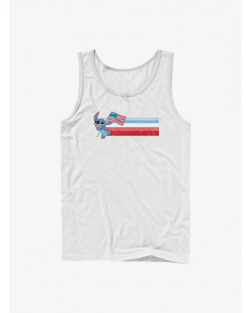 Disney Lilo & Stitch Patriotic Stitch Tank $9.36 Tanks