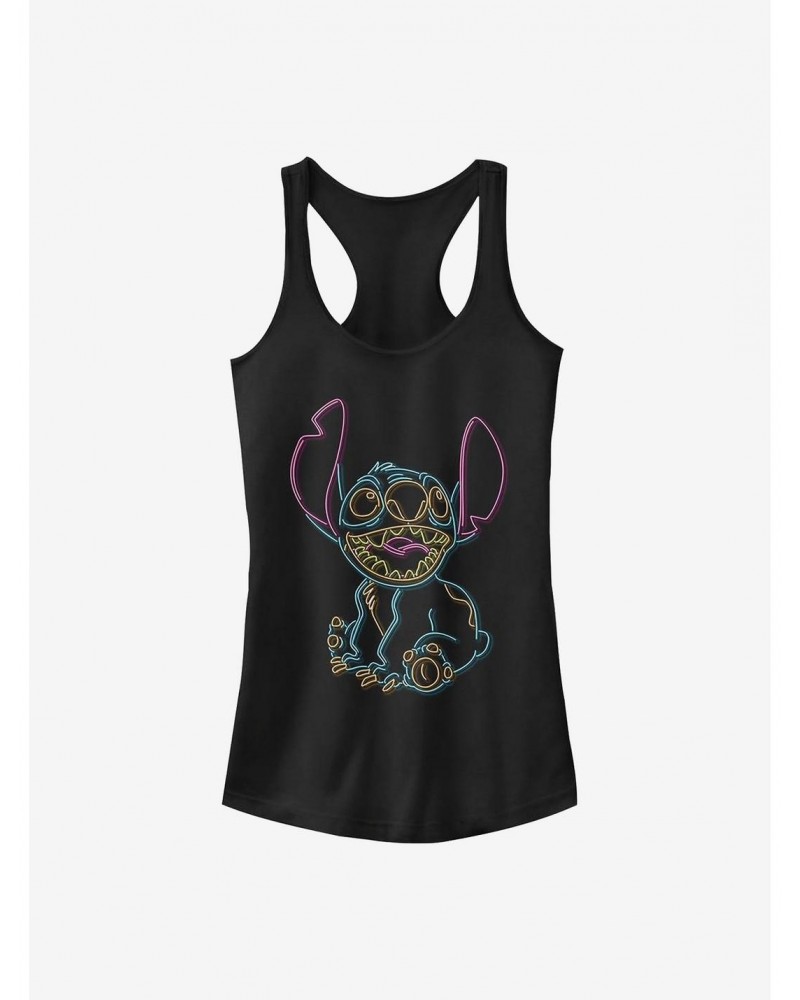 Disney Lilo & Stitch Neon Stitch Girls Tank $8.17 Tanks