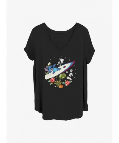 Disney Lilo & Stitch Surfer Dude Girls T-Shirt Plus Size $8.79 T-Shirts