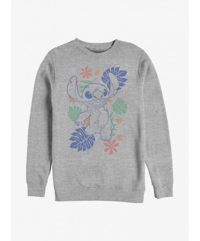 Disney Lilo & Stitch Tropical Stitch Crew Sweatshirt $8.86 Sweatshirts