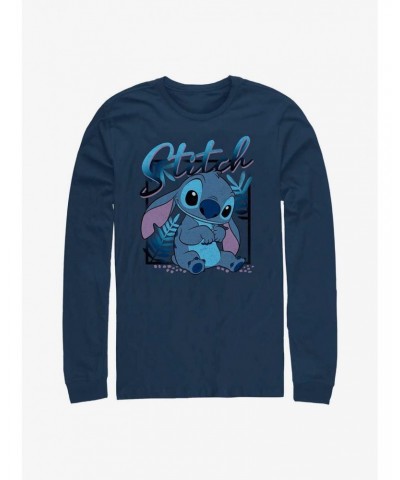 Disney Lilo & Stitch Blue Boy Long Sleeve T-Shirt $10.79 T-Shirts