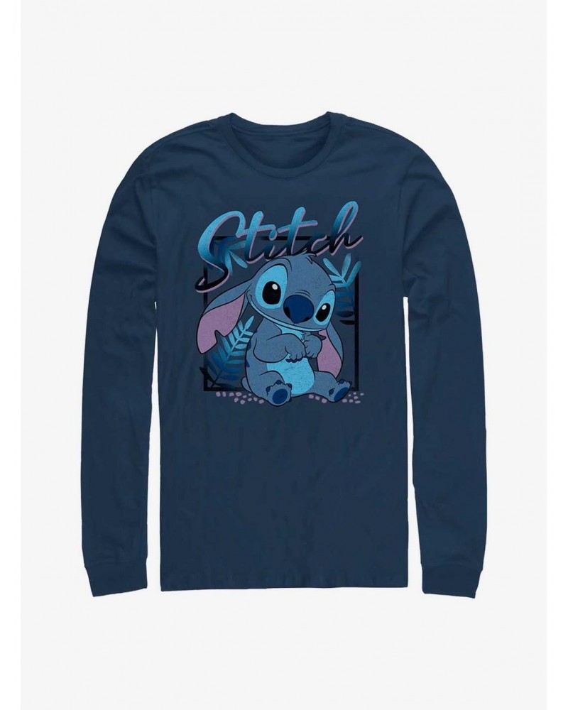 Disney Lilo & Stitch Blue Boy Long Sleeve T-Shirt $10.79 T-Shirts