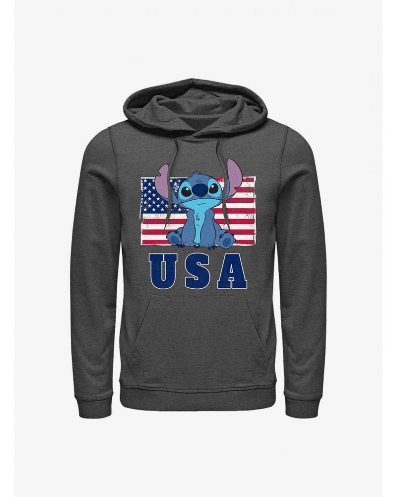 Disney Lilo & Stitch America Hoodie $16.88 Hoodies