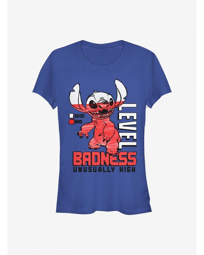 Disney Lilo & Stitch Badness Level Girls T-Shirt $9.76 T-Shirts