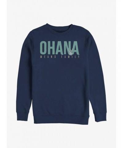 Disney Lilo & Stitch Ohana Bold Crew Sweatshirt $10.92 Sweatshirts