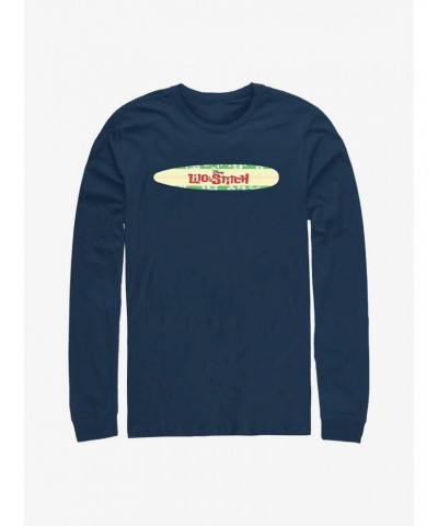 Disney Lilo & Stitch Surfboard Logo Long Sleeve T-Shirt $9.21 T-Shirts