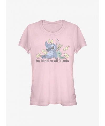 Disney Lilo & Stitch Be Kind To All Kinds Girls T-Shirt $6.77 T-Shirts