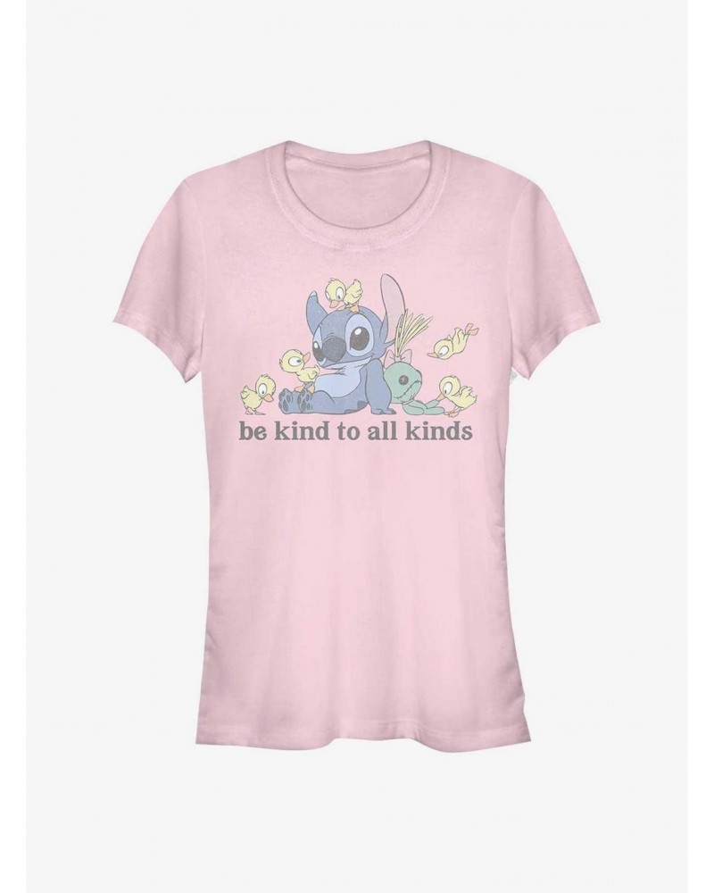 Disney Lilo & Stitch Be Kind To All Kinds Girls T-Shirt $6.77 T-Shirts