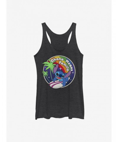 Disney Lilo & Stitch Rainbow Ohana Means Family Girls Tank $7.04 Tanks