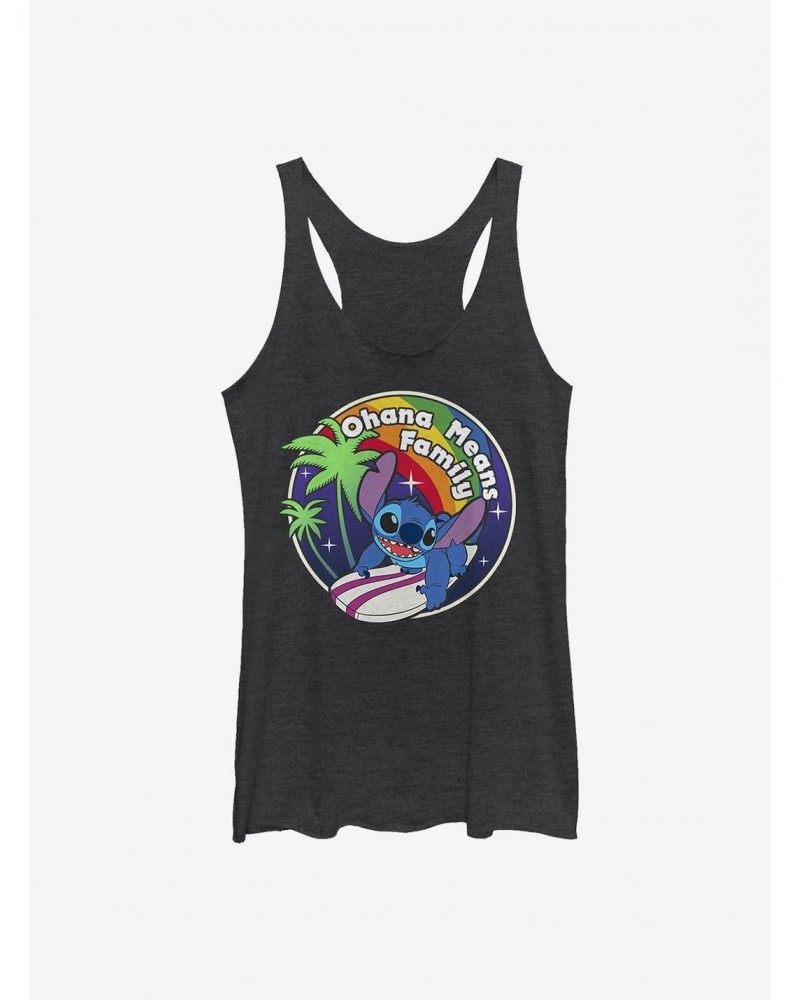 Disney Lilo & Stitch Rainbow Ohana Means Family Girls Tank $7.04 Tanks